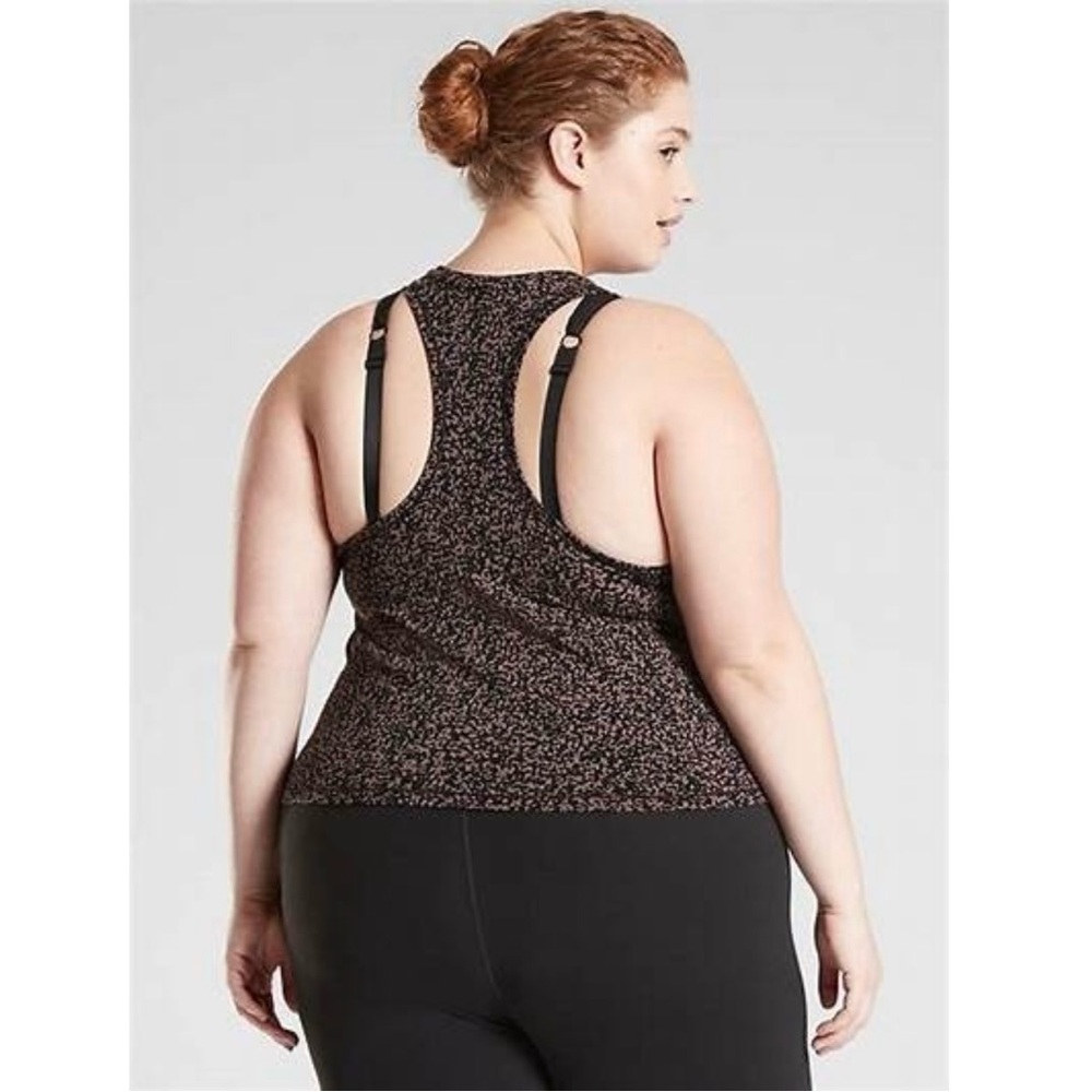 🌷Athleta Shanti Jacquard Tank in Brown — Size 3X